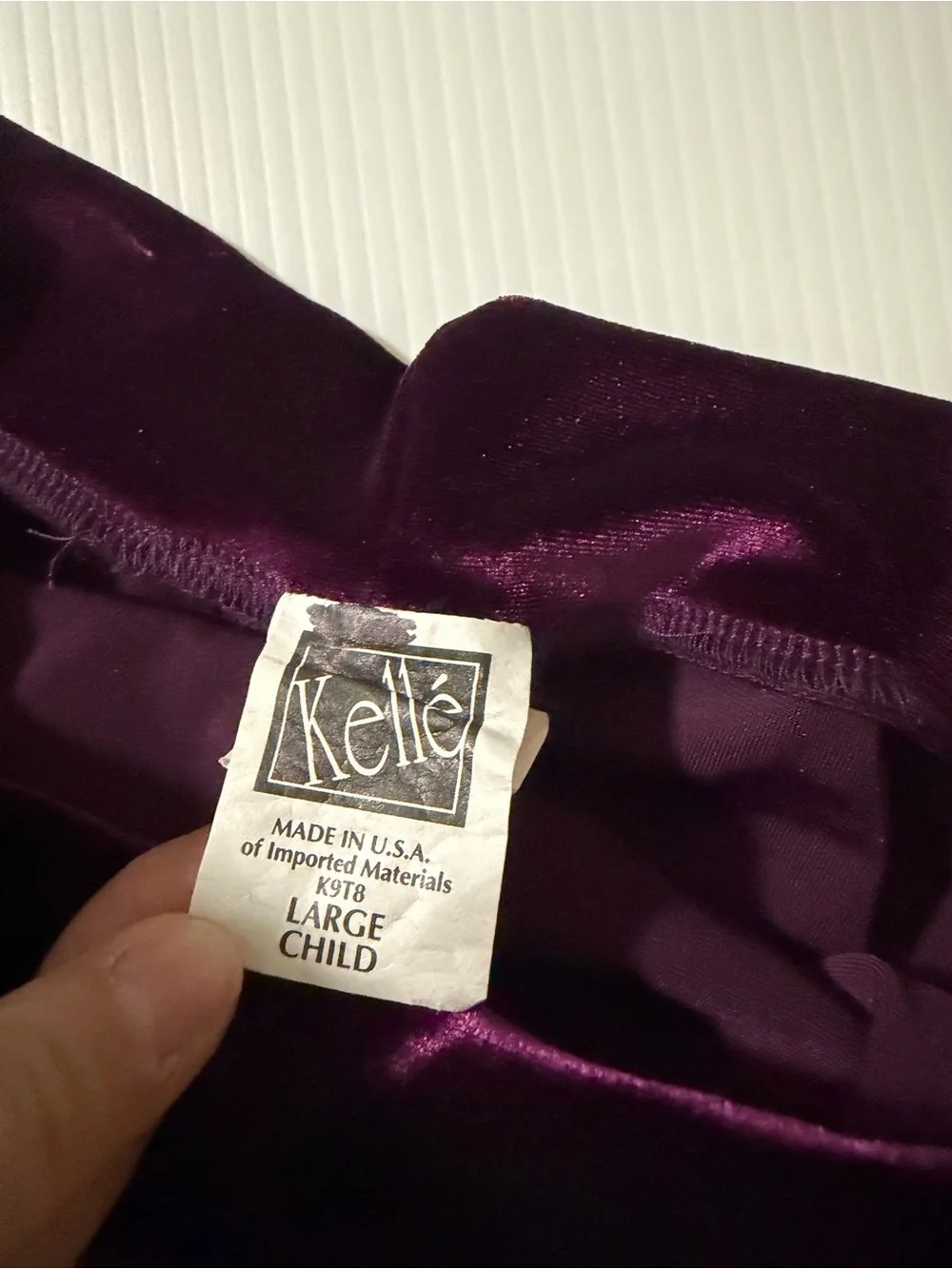 Kelle dance costume 2 piece purple 8368 STATE OF GRACE mesh velvet LC child
